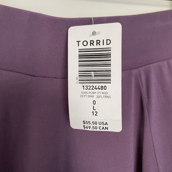 COPY - NWT! Torrid POCKETS Skirt Vintage Purple Studio Knit - Picture 2 of 6